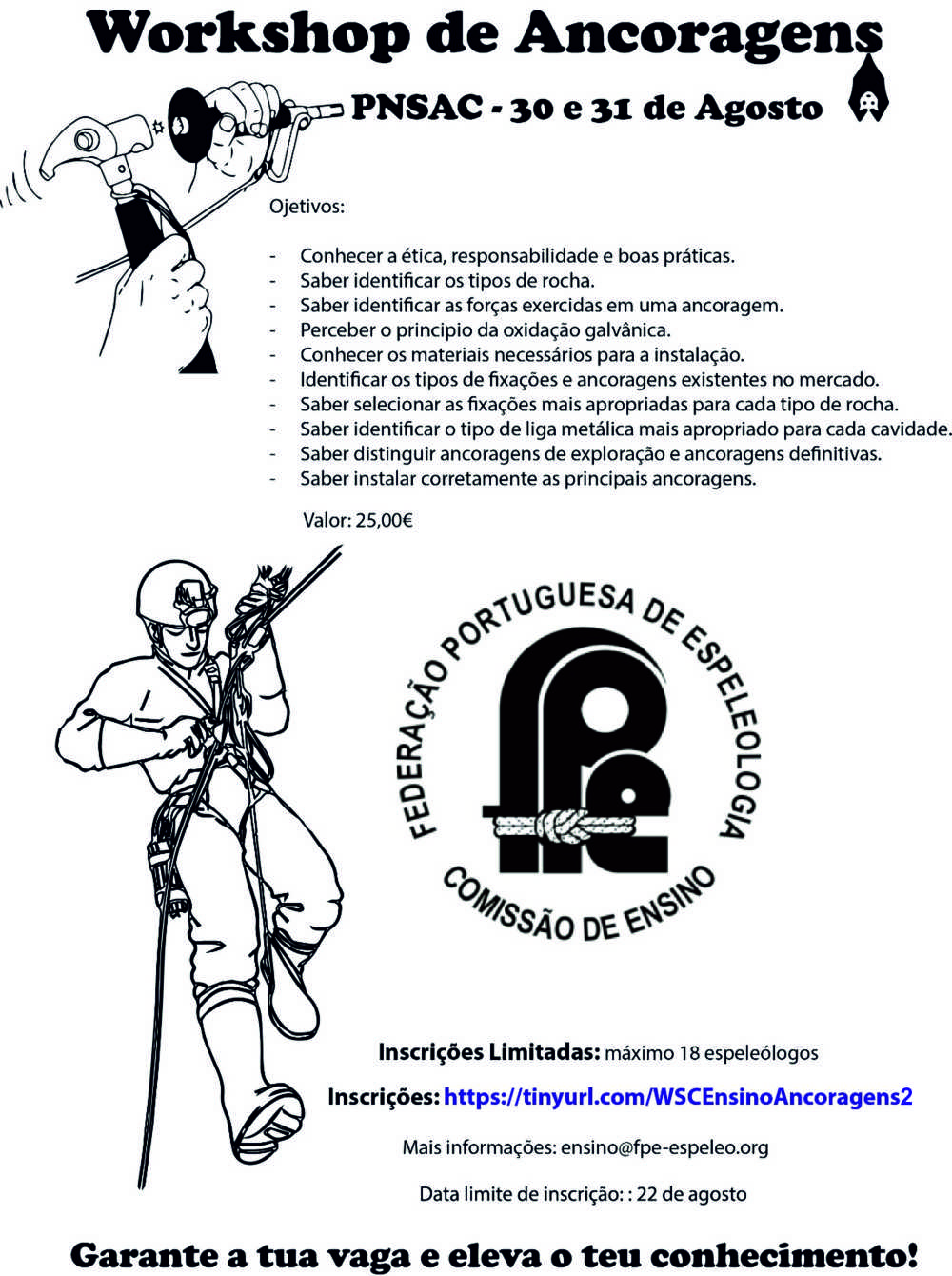 Oficina de trabalho FPE - Ancoragens | 30 e 31 agosto