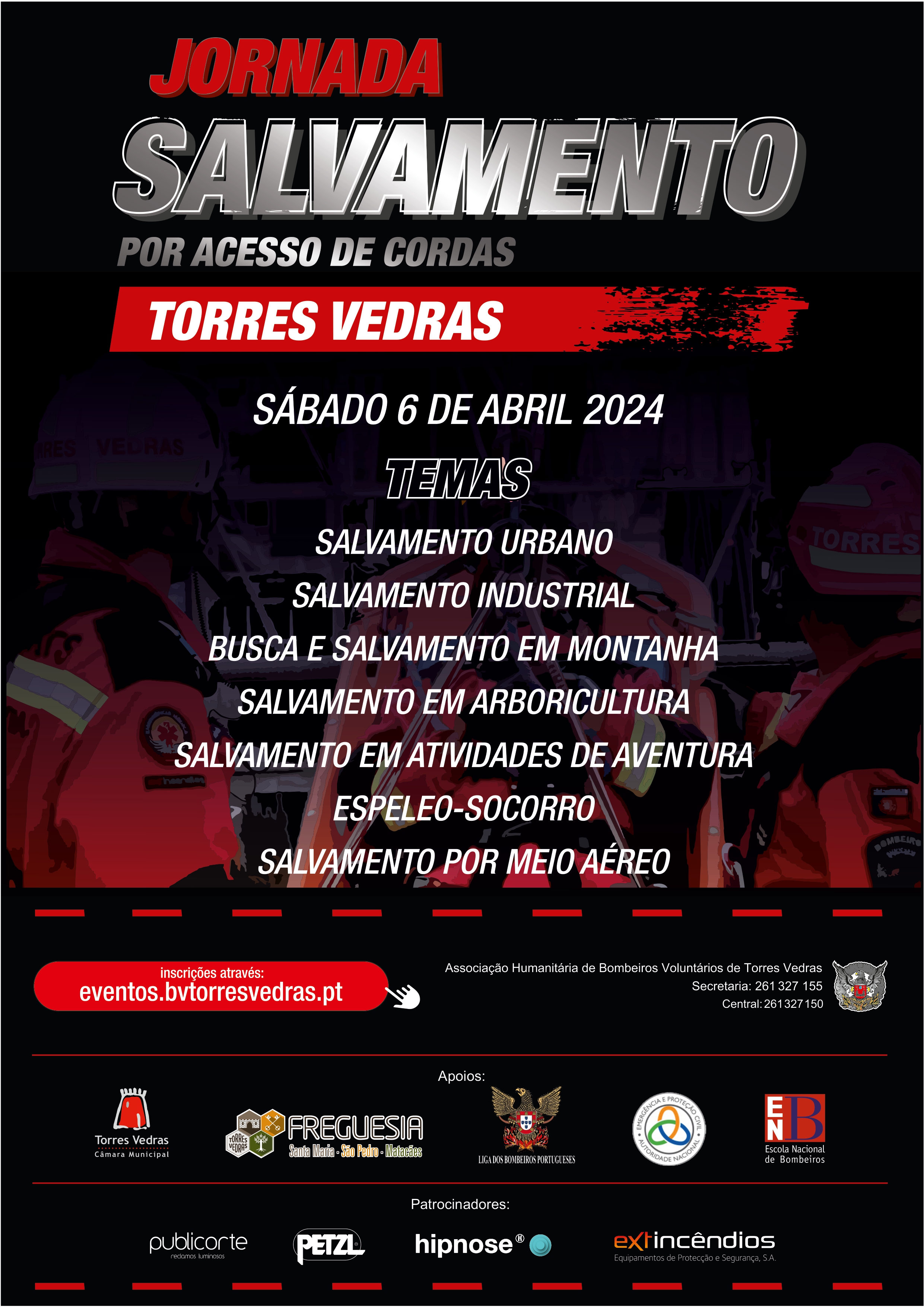 Jornada de Salvamento (acesso por cordas) - Torres Vedras
